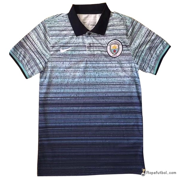 Polo Manchester City 2017/18 Azul Gris